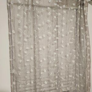Silver sheer curtains